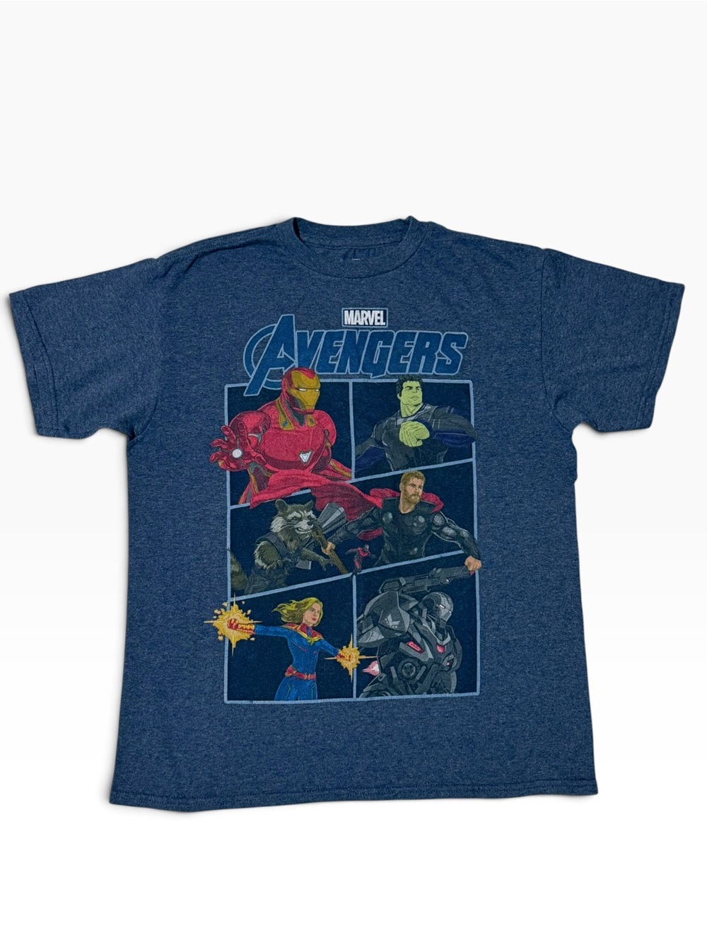 Kid's Marvel Avengers Graphic Tee Size M Blue
Iron Man Hulk Thor Captain Marvel